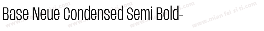 Base Neue Condensed Semi Bold字体转换
